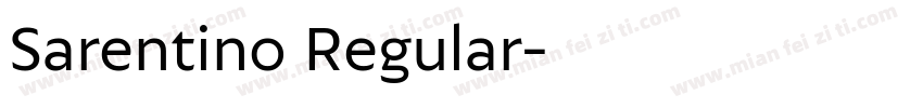 Sarentino Regular字体转换